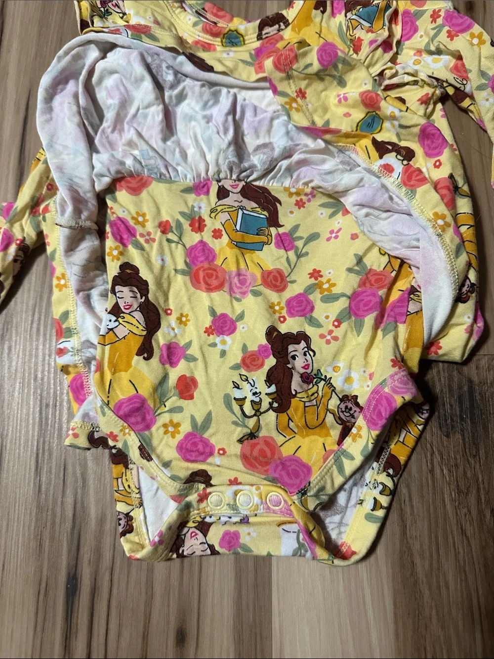 6-12 Month Little Sleepies Belle Bodysuit Dress Zippy and Bow